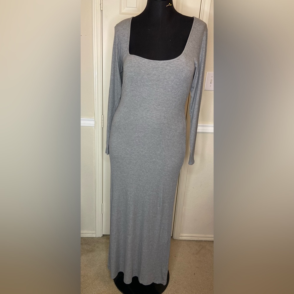 SKIMS 4X Ribbed Maxi Dress